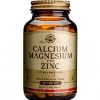 Solgar calcium+magnesium+zink 100 tabl