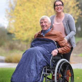 Benen-en onderlichaambescherming voor rolstoel 
