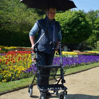 Mobio paraplu universeel voor rollator of rolstoel