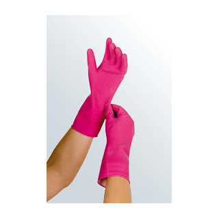 Gummi handschoen voor mediven steunkousen 1 paar