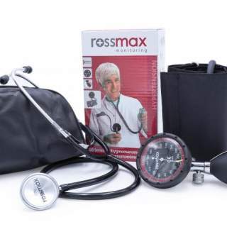 Rossmax bloeddrukmeter met lepel + stethoscoop